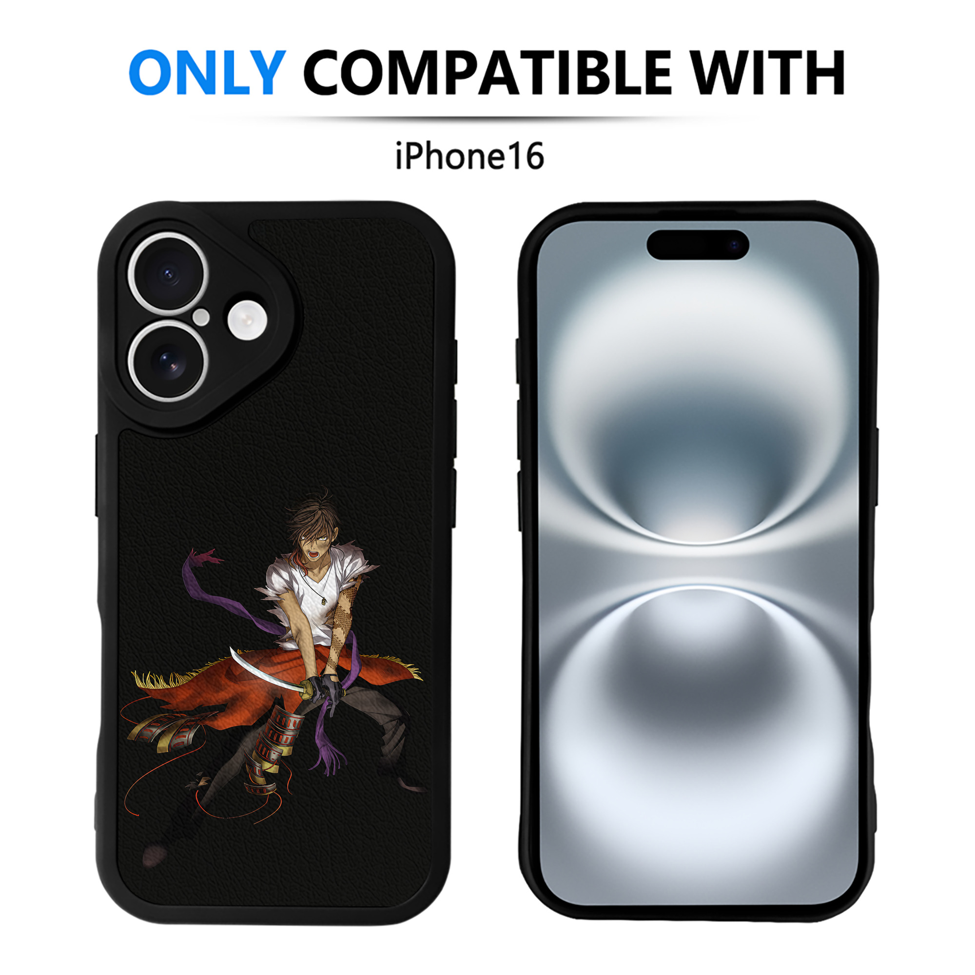 （画像用） 刀剣乱舞 Touken Ranbu 【iPhone 16シリーズ対応】シリコンスマホケース（レザー調） 材質：シリコン